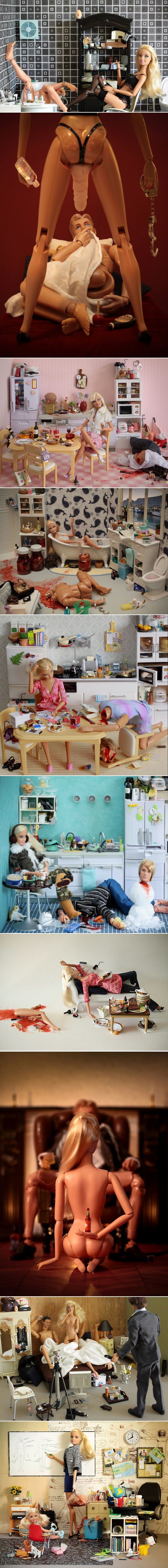 BARBIE KOLJE NJEŽNO Umjetnica Barbie lutkicama odglumila masakriranje muškarca