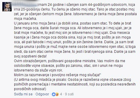 Ima 24 godine, sin mu je vlastiti ujak, a sam sebi je djed... pitate se kako je to moguće?