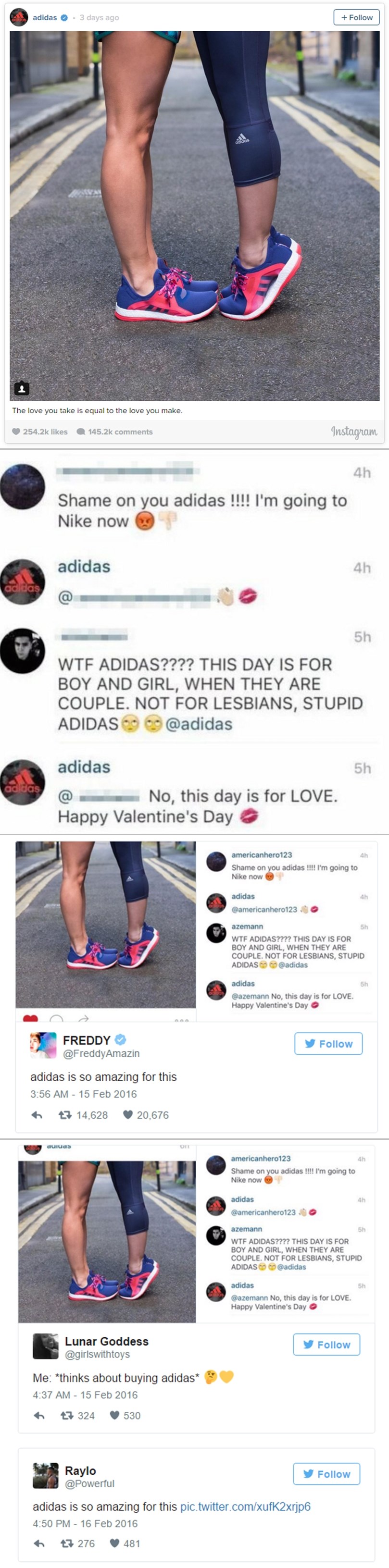 Adidas savršeno spustio zadrtim homofobima, baš na Valentinovo!