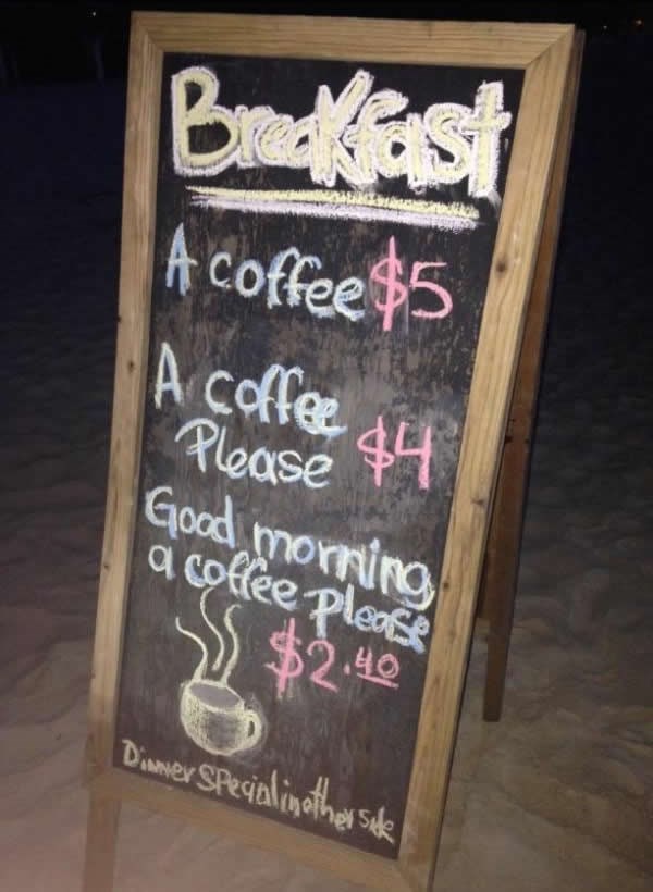 Konobar obrazuje neodgojene goste