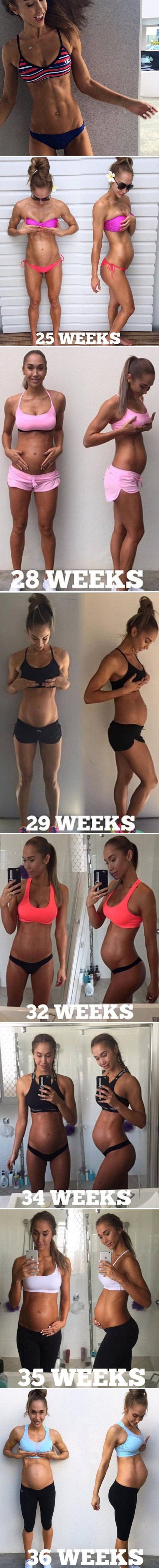 Fitness manekenka trenirala i tijekom trudnoće, evo kako je izgledala u zadnjih nekoliko mjeseci