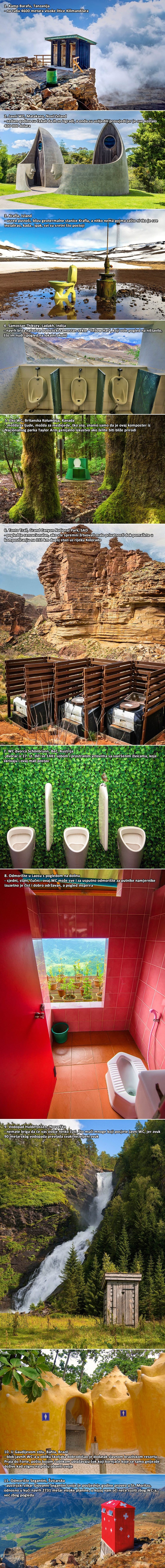 TOP 11 najnevjerojatnijih WC-a na svijetu