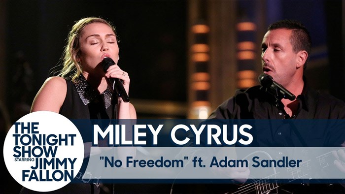 Adam Sandler i Miley Cyrus pjevali su za žrtve Las Vegasa i time dirnuli cijeli svijet
