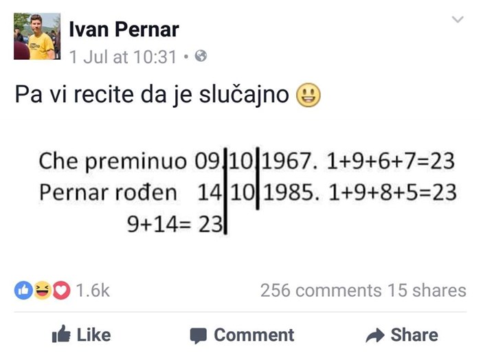 Pernar se usporedio s Che Guevarom, matematički je dokazao da postoji povezanost!