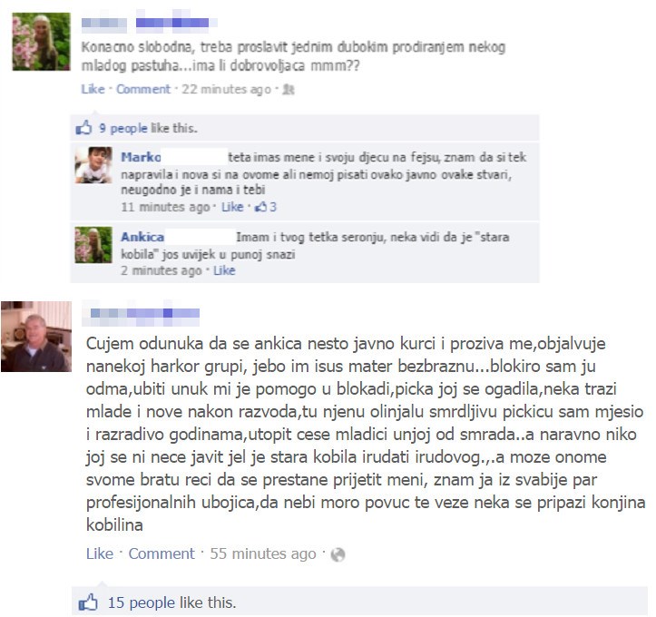 Nakon razvoda braka, odlučili su se za okršaj na Facebooku