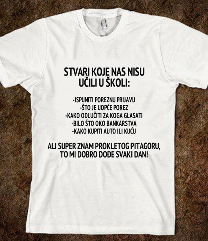 U školi bubaš hrpu gluposti, a ove važne stvari te ne nauče
