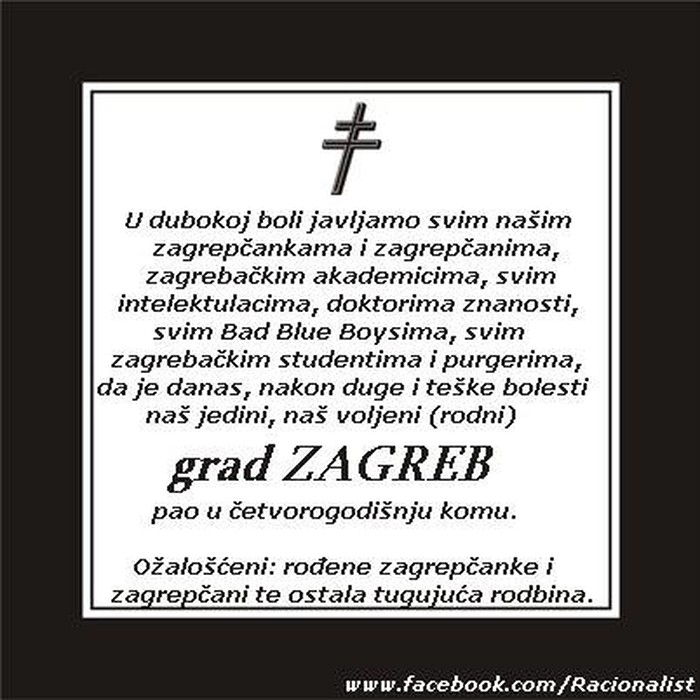 Zagreb pao u komu