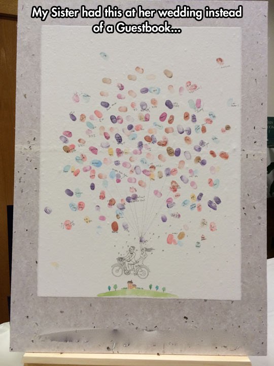 Umjesto knjige gostiju, na vjenčanju davali otiske prstiju