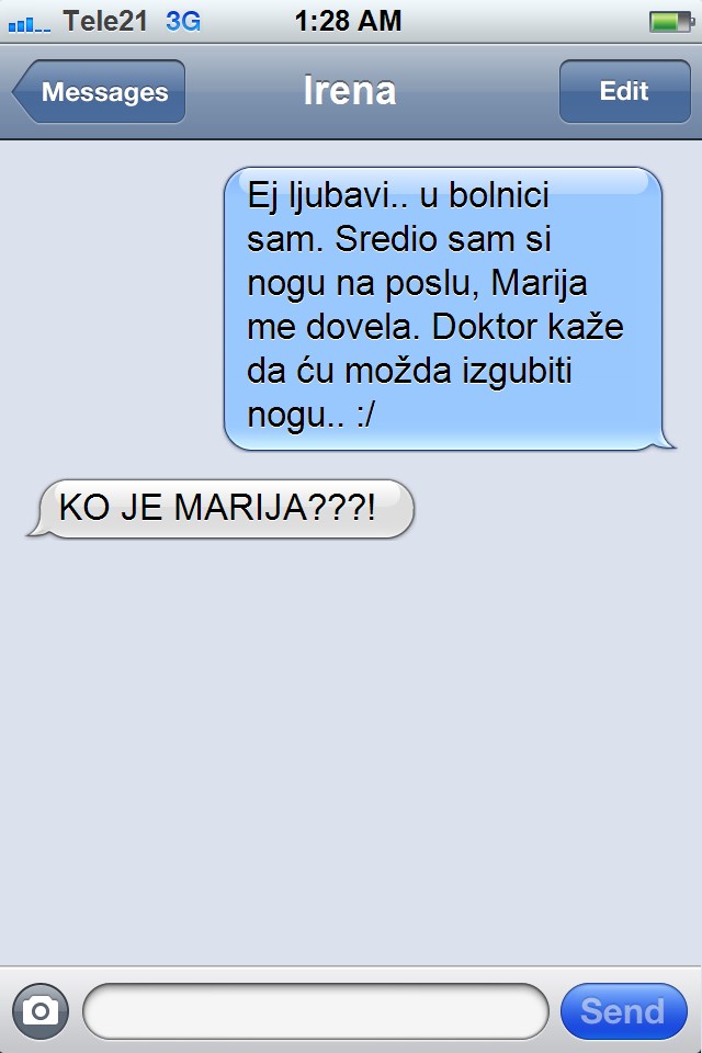 Umri ako treba, ali ne spominji ženi drugu!