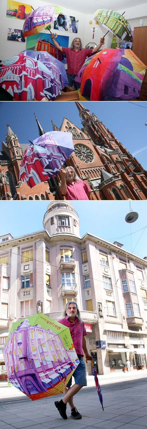 Šareni kišobrani kao osječki suveniri