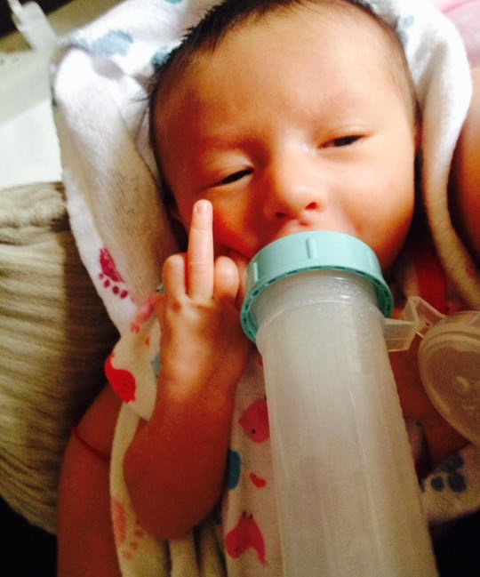 Ova beba definitivno nije jutarnji tip