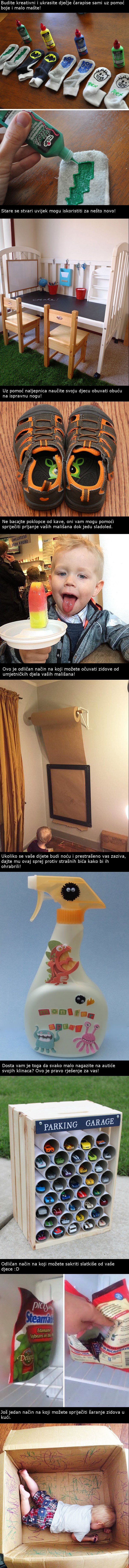 Devet ideja pomoću kojih možete sebi i svojim klincima olakšati život