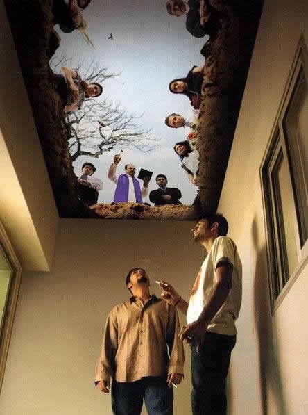 Pogled iz groba: Genijalni strop sobe za pušače