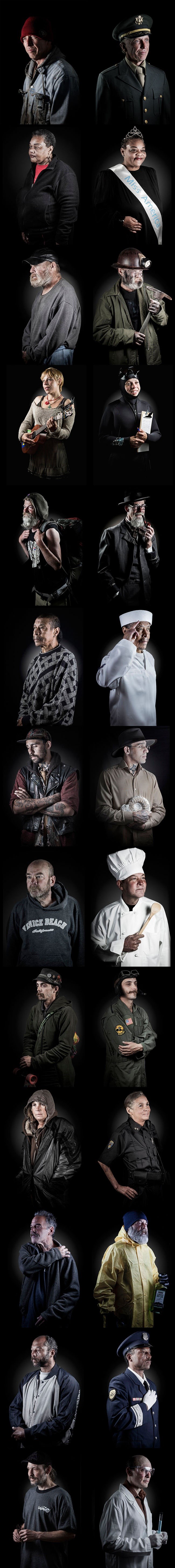 GALERIJA: Slikao je beskućnike odjevene kao znanstvenike, policajce, pilote i ispunio im san iz djetinjstva