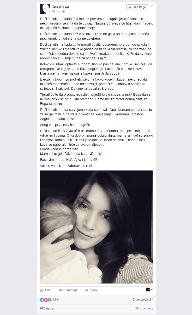 Mama živi u nama i kad je više nema..