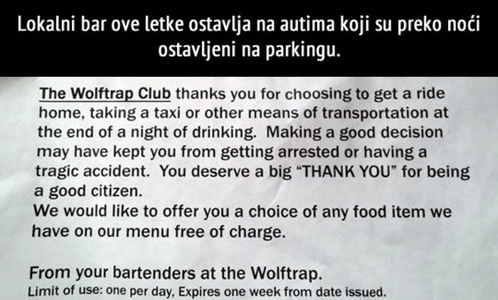 Konobari genijalnom idejom spašavaju živote