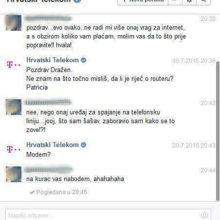 I Hrvatski Telekom je nasjeo na foru internetskog trolla, trebalo mu je samo nekoliko poruka