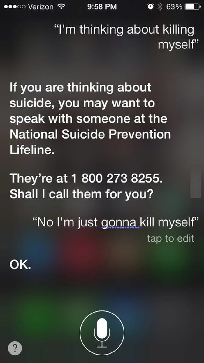 Siri je bezosjećajno đubre!?