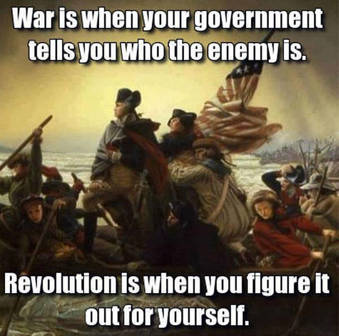 Znaš li razliku između rata i revolucije?