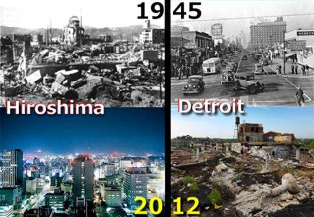 Hiroshima ludilo, Detroit bankrotirao: Ode Amerika kvragu