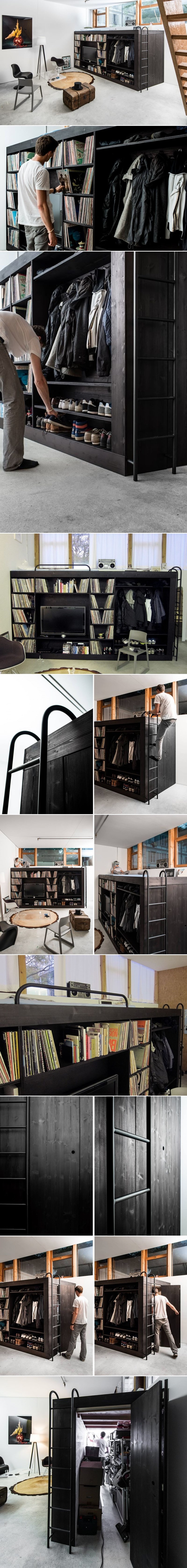 Uselio u stan bez pola namještaja, pa si napravio genijalni hibrid ormara, kreveta i spremišta