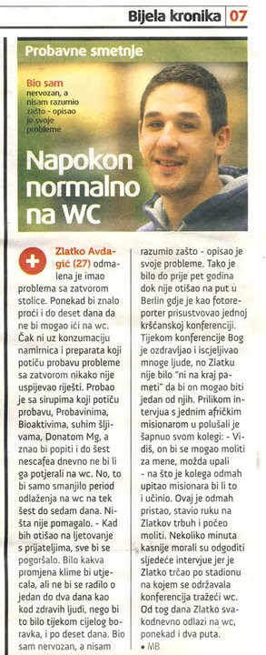 Bog ga potjerao na WC: Čudesno izlječenje probavnih smetnji