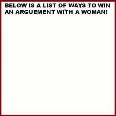 Top lista načina za pobijediti ženu u svađi