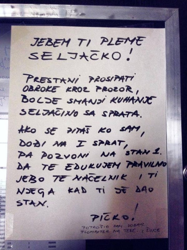 Kad imaš muda seljačini reći što ga ide