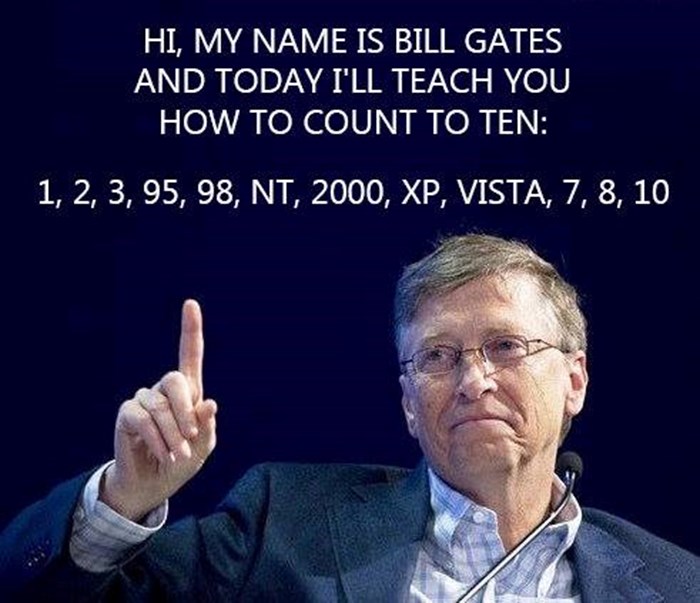 Bill Gates te uči brojati do Windows 10