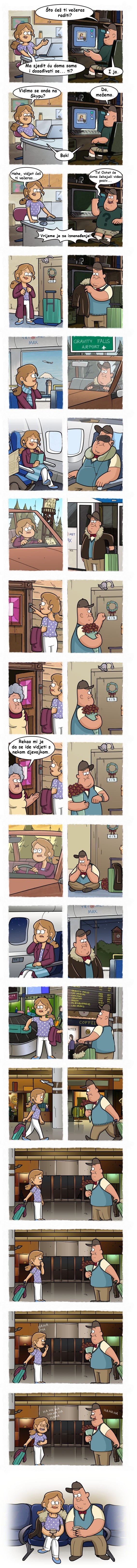 IZNENADNI POSJET Simpatični strip o paru koji je spremao veliko iznenađenje!