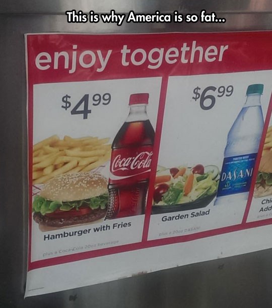 Zašto je Amerika zemlja sala i masti?