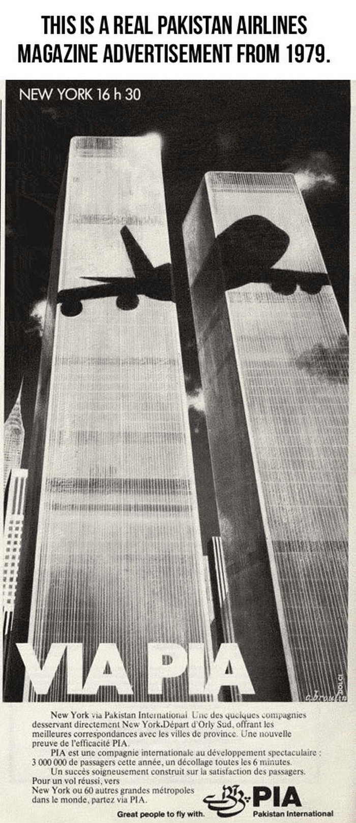 Jezivi oglas pakistanske aviokompanije iz 1979.?