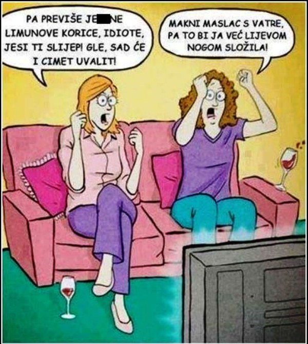 Kad bi žene komentirale kuhanje, kao muškarci utakmicu!