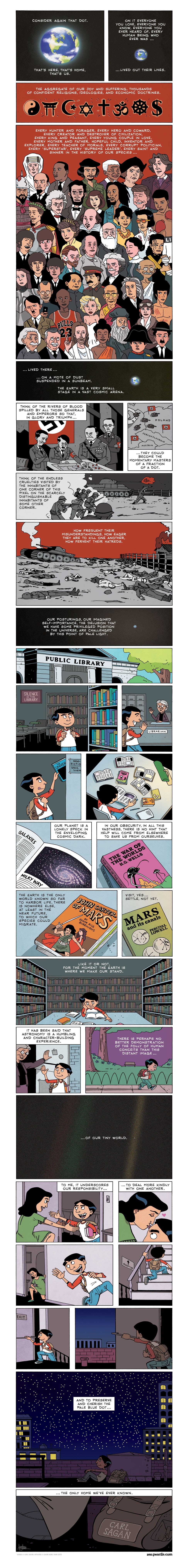 Jedan je to čovjek savršeno rekao: "Pale blue dot" za kraj dana