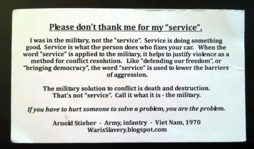 Što američki vojnik misli o ratu