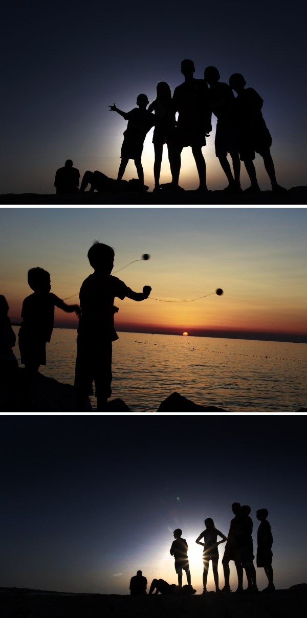 Idilični suton u Fažani