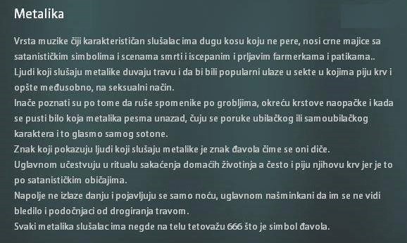 Pazite se sotonističkih metalika, piju krv!