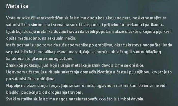 Pazite se sotonističkih metalika, piju krv!
