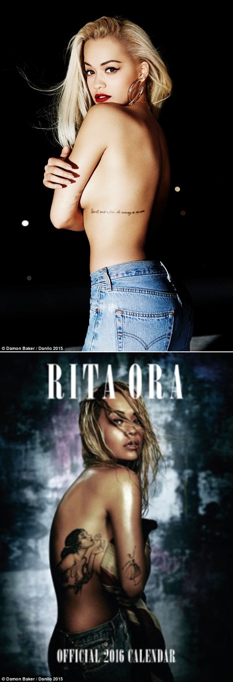 GALERIJA: Bujna Rita Ora u toplesu za novi kalendar!