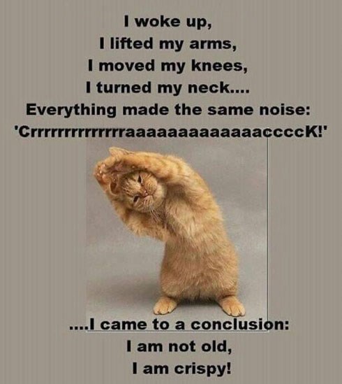 Ne stariš, samo si ugodno hrskava