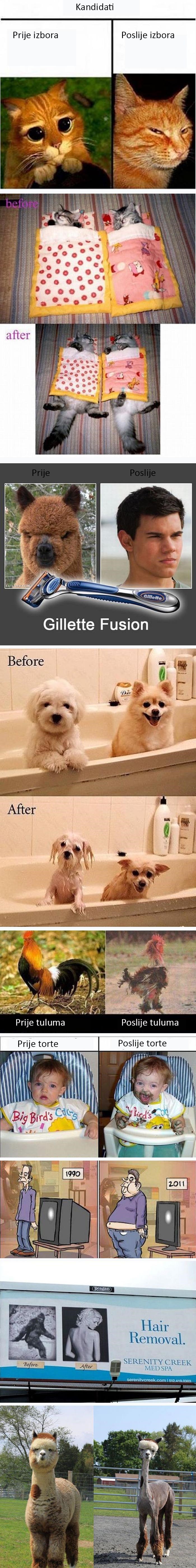 Smijeh je lijek: Urnebesne prije i poslije fotografije