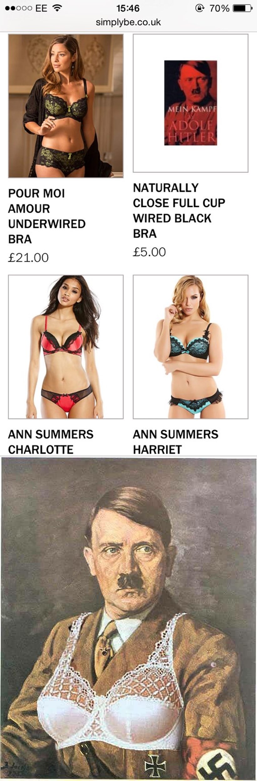 Britanski dućan fotkom Hitlera reklamirao grudnjake