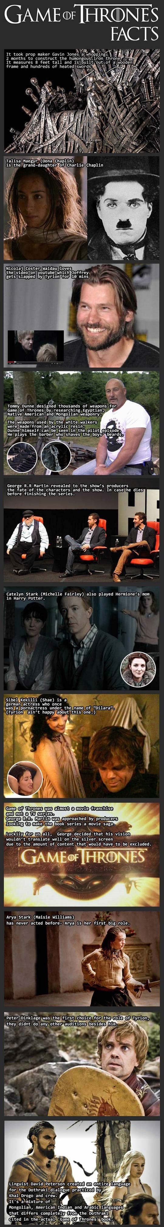 Game of Thrones: Zanimljivosti za hard-core fanove