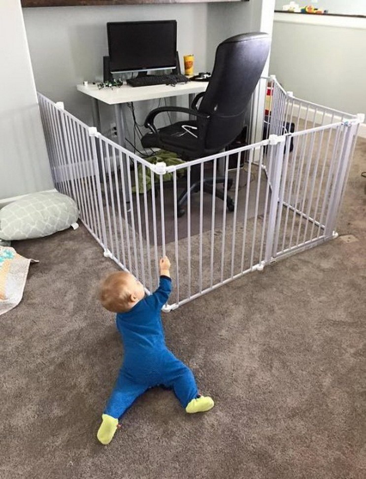 Netko je shvatio ispravnu upotrebu dječje ogradice