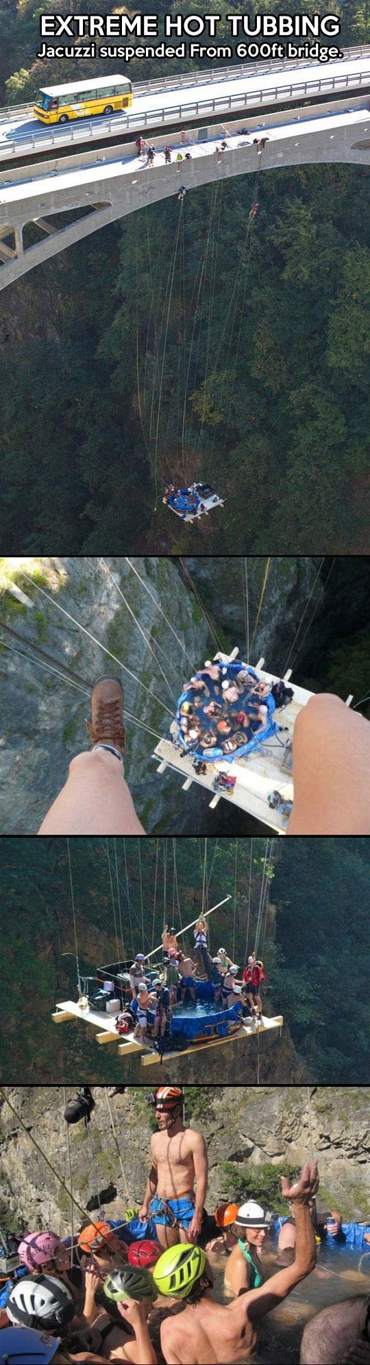 Brčkanje u jacuzziju 100 metara u zraku