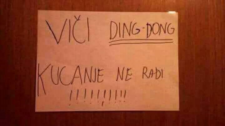 Zvono na ulaznim vratima mu nije radilo pa je gostima dao najčudnije upute