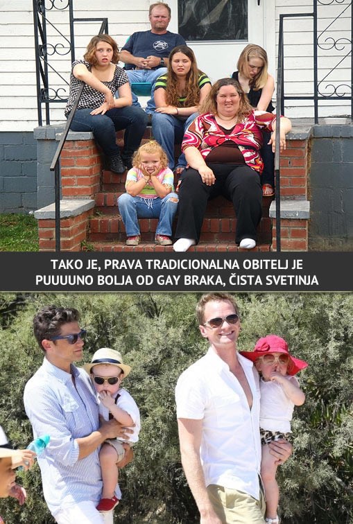 Tradicionalna obitelj, a ne prljavi gej iz pakla!