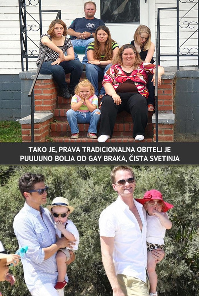 Tradicionalna obitelj, a ne prljavi gej iz pakla!