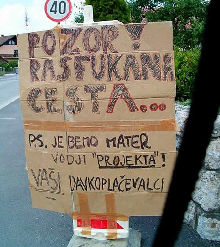 "Rasfukana cesta" rasfukala građane
