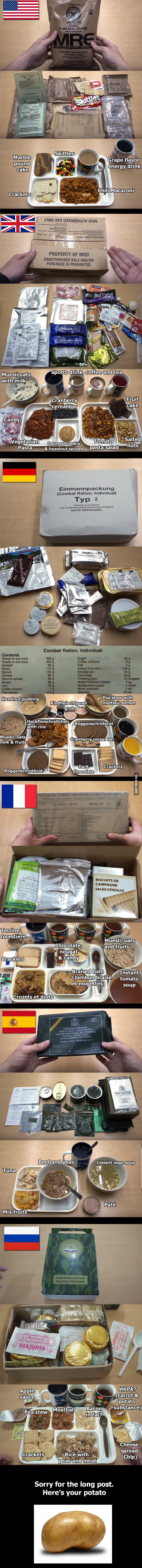 Što jedu vojske svijeta?